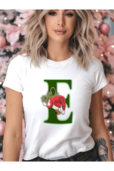 IŞILAY REKLAM Tricou Goro Natal Alfabeto Decorativo - E