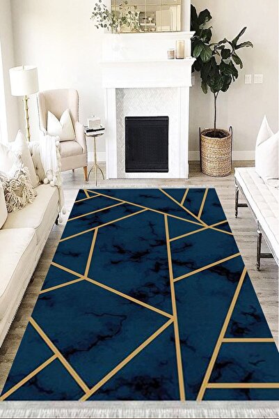 MOTTO HALI Modern Eko Punto Kaymaz Tabanlı Yıkanabilir Antibakteriyel Dijital...