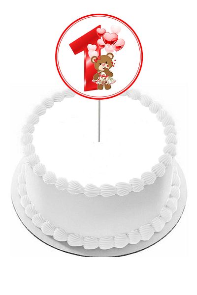 Pasta9 Red Girl Model - Cake Toothpick, 1 Figure Ornament