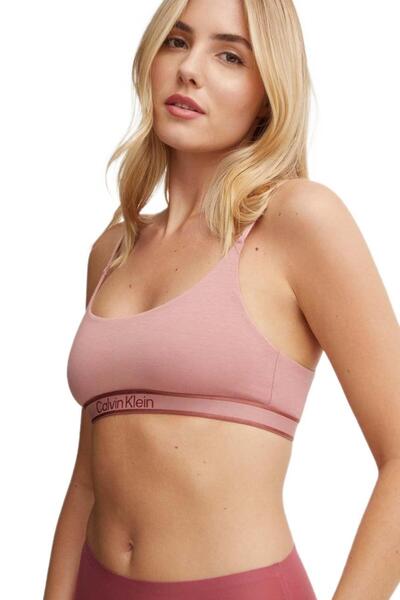 Calvin Klein Pembe Unlined Bralet 000QF7957E