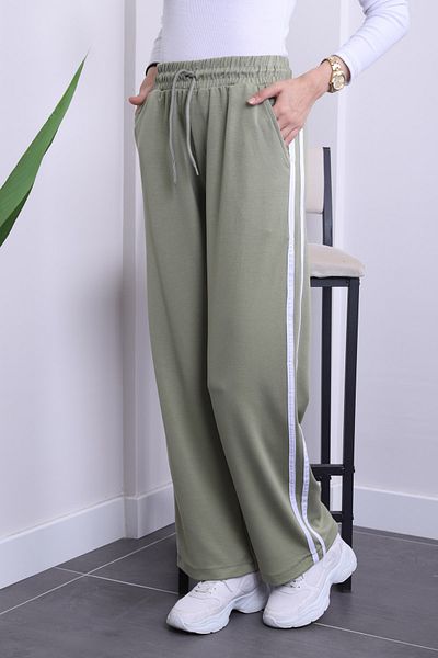 İmajButik Φούτερ Khaki Elastic Waist Modal