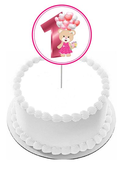 Pasta9 Pink Ornamental Girl Model - Cake Toothpick, 1 Figure
