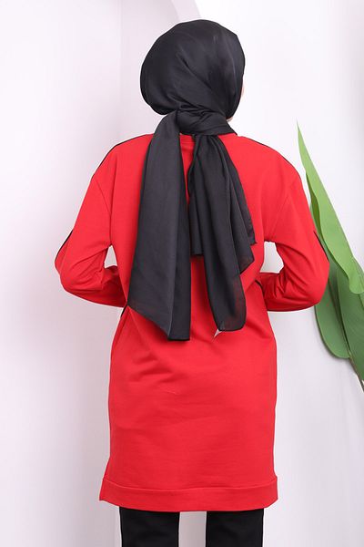İmajButik Two Thread Tunic with Red Front Stripe