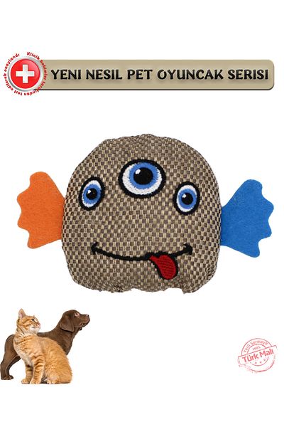 Silky Toys - Plush Toy for Dogs - Three Eyes/ 10cm / Brown