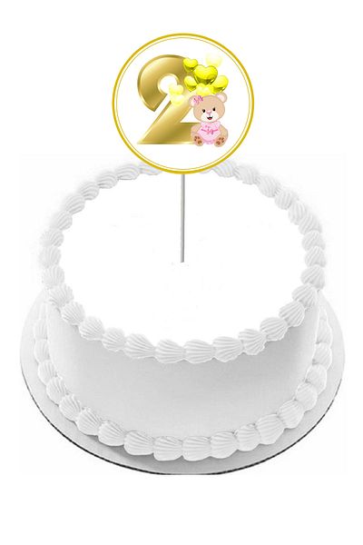 Pasta9 Girl's Cake Toothpick - 2 Figures Ornament Model, 1 Piece