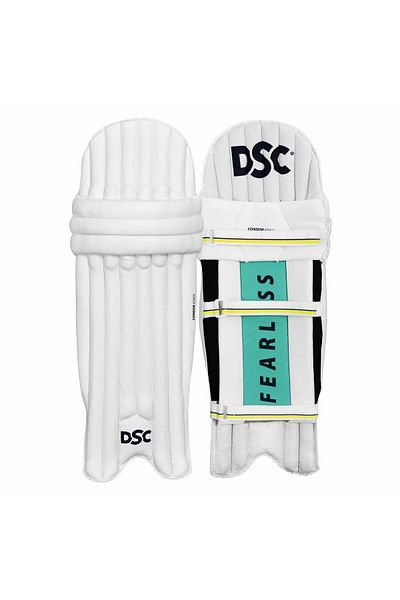 DSC Condor Atmos Cricket Batting Legguard Mens Right (Multicolor) | Leather | PVC