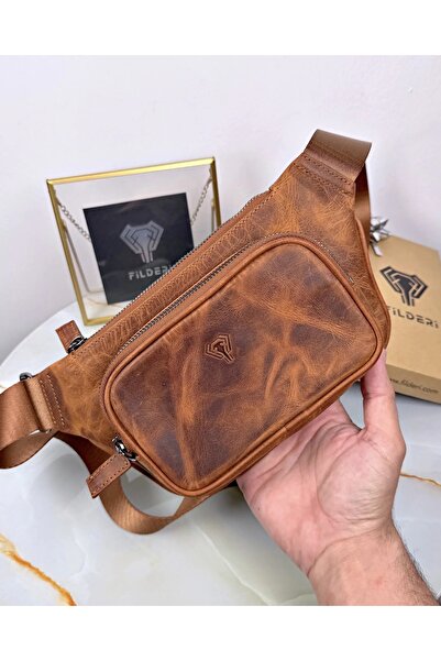 Fil Deri Genuine Leather Crossbody Bag Cross Body Bag 2085