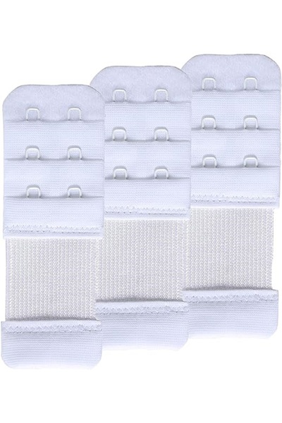 KUIN 3 τεμάχια (Elastic Agraf) Εξάρτημα επέκτασης σουτιέν με γάντζο 2x3
