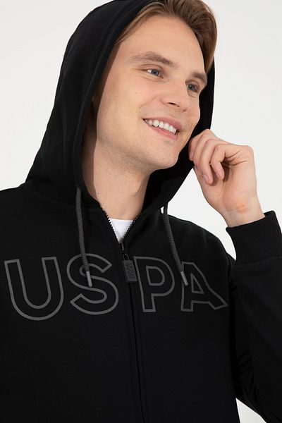 U.S. Polo Assn. Ανδρική πλεκτή ζακέτα Navy Blue