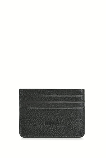 Lufian Alferd Men's Leather Card Holder Black
