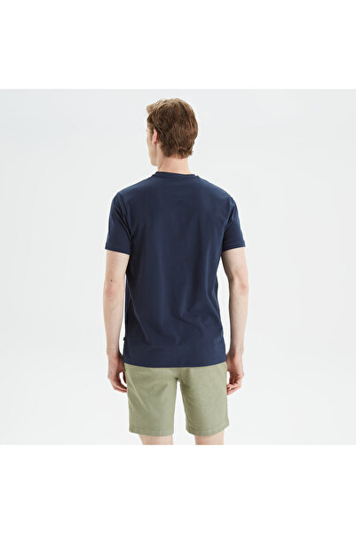 Nautica Erkek Lacivert Standart Fit T-Shirt