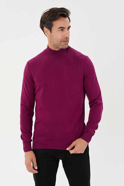 Tony Montana Tony Classics Half Turtleneck Basic Knitwear- T-1003
