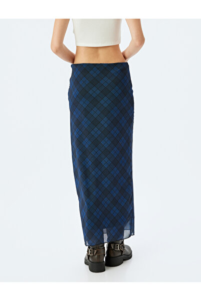 Koton Спідниця-олівець міді з високою талією на підкладці в клітинку