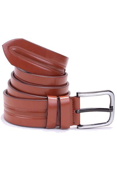 DAGOSTER DMK26-457 Ανδρική ζώνη από συνθετικό δέρμα Tan 4,5 cm
