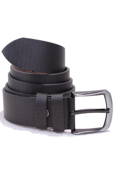 DAGOSTER DMK26-456 Μαύρη τυπωμένη ανδρική ζώνη από συνθετικό δέρμα 4,5 cm