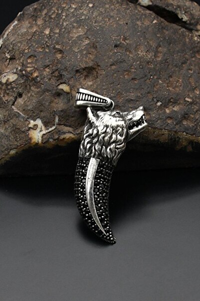 Prestige Kurt Dişi Figürlü Kolye Ucu 925 Ayar Gümüş