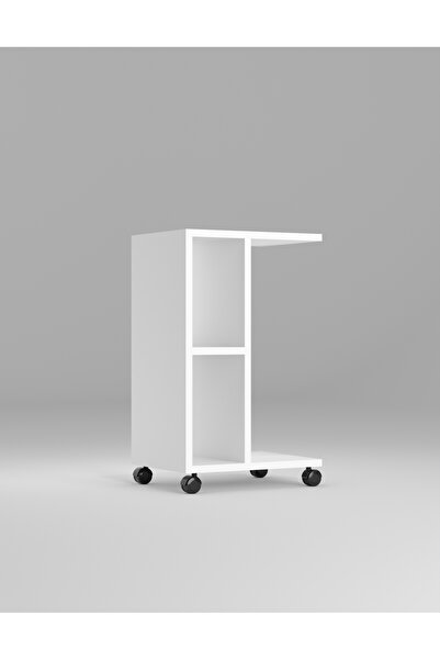 rafineritasarım PİNK Komodin Çok Amaçlı kullanılan raflı tekerlekli sehpa