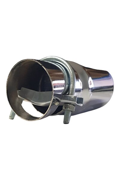sky Egzoz ucu krom oval 80mm egzoz sıkıştırmalı