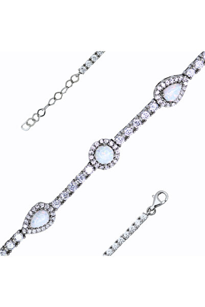 925 Ayar Opal Taşlı Bileklik