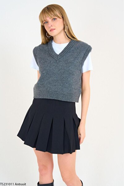 Nisantasimoda Kadın V Yaka Süveter