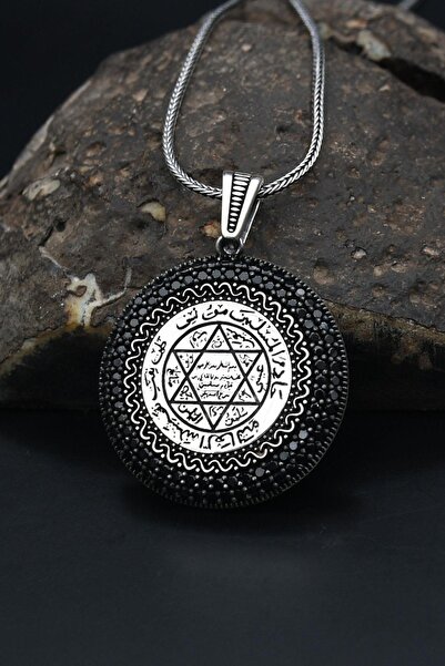 Prestige Hz. Süleyman Mührü Gümüş Kolye Zincir 925 Ayar 900015