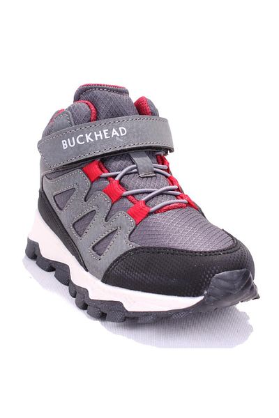 BUCKHEAD 4351 Gray Red Orthopedic Daily Boy's Boots