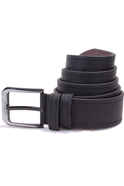 DAGOSTER DMK26-451 Μαύρη ανδρική ζώνη από συνθετικό δέρμα 4,5 cm