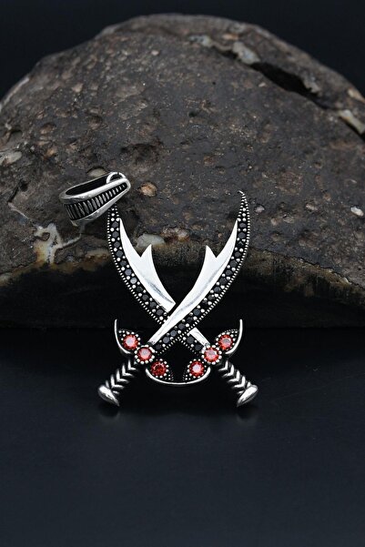 Prestige Erkek Kolye Ucu Hz. Ali Zülfikar Kılıcı 925 Ayar Gümüş