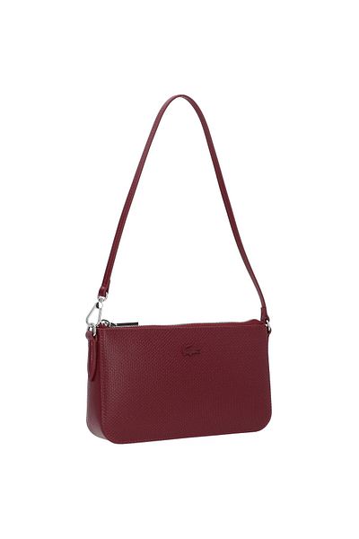 Lacoste Chantaco Schultertasche Leder 23 cm