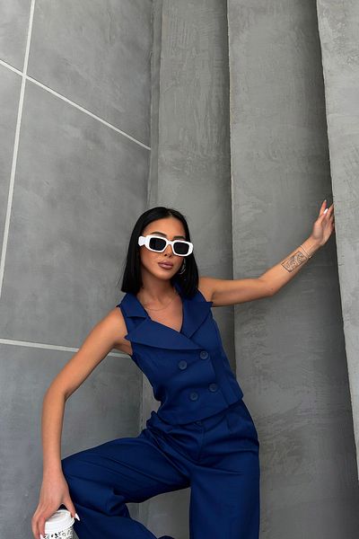 OUZ Fashion Дамска жилетка с шал с четири копчета