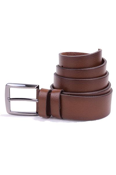 DAGOSTER DMK26-463DG Ανδρική ζώνη ανοιχτό καφέ 4,5 cm από γνήσιο δέρμα