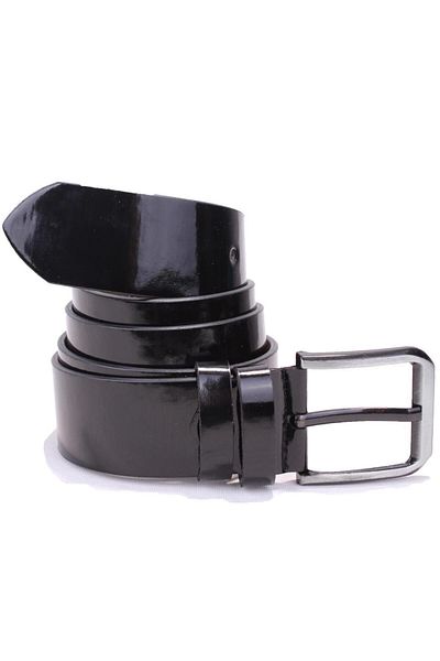 DAGOSTER DMK26-456 Μαύρη λουστρίνι 4,5 cm Ανδρική ζώνη από συνθετικό δέρμα
