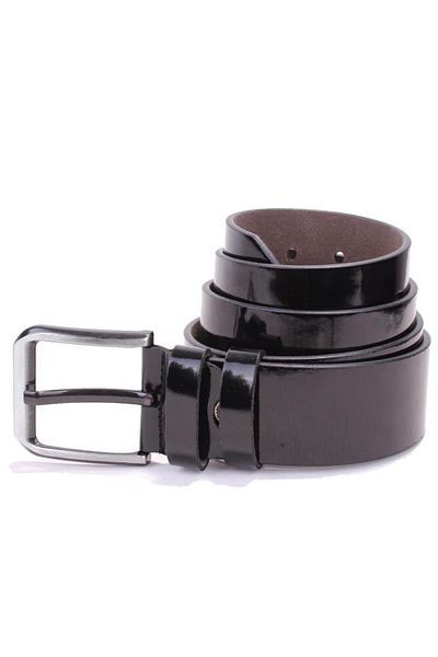 DAGOSTER DMK26-456 Μαύρη λουστρίνι 4,5 cm Ανδρική ζώνη από συνθετικό δέρμα