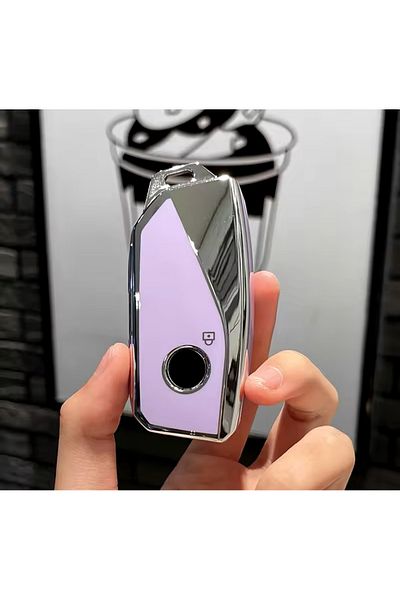 emii auto spare parts For Bmw I7 X7 G07 Lci Ix X1 X1 U11 7 Series - G70 G09 U06 G81 M3 Key Case Lilac/Silver