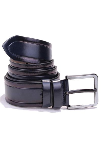 DAGOSTER DMK26-454 Navy Blue 4,5 cm Ανδρική ζώνη από συνθετικό δέρμα