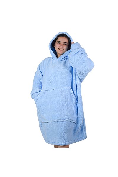 Pandamkee Welsoft Plush Fleece Wearable Blanket Pajamas