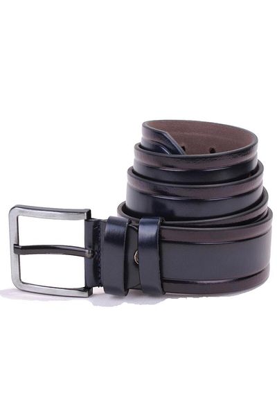 DAGOSTER DMK26-454 Navy Blue 4,5 cm Ανδρική ζώνη από συνθετικό δέρμα