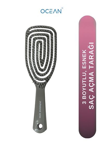 Ocean Comb Opening Comb, Flexible Comb, Professional 3 Size Hair Brush