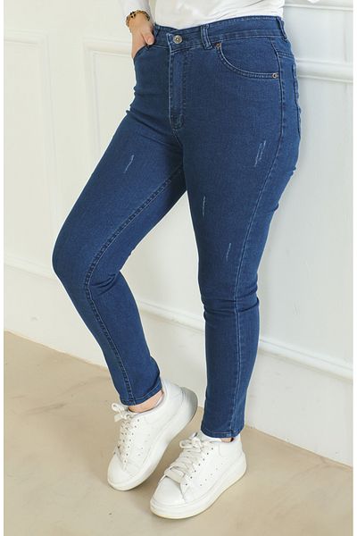 sefamerve Marineblaue Basic-Jeans – 2781-01