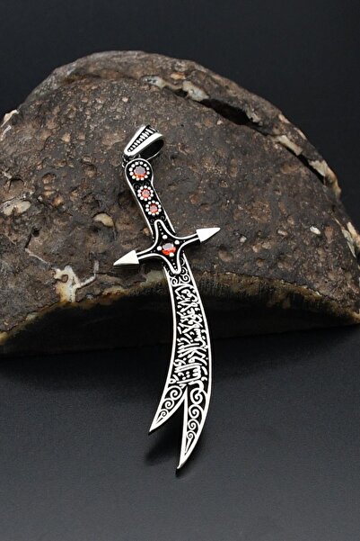 Prestige Hz. Ali Zülfikar Kılıcı Kolye Ucu 925 Ayar Gümüş