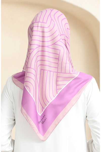 sefamerve Powder Pink Soft Cotton Scarf - 19089-21