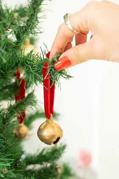 Beige & Stone X Den.Interiors Christmas Tree Ornament Red Big Gold Ball Bell