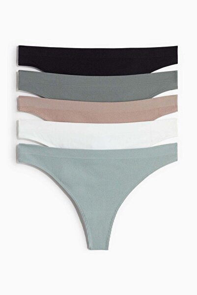 H&M 5-pack seamless thong briefs