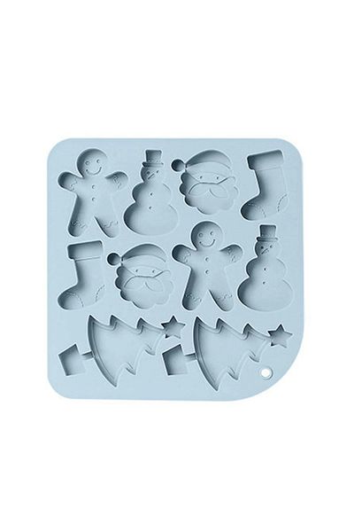Tinky Winky New Year - Pine Tree Patterned Chocolate Cake, Man Snowflake Model 2