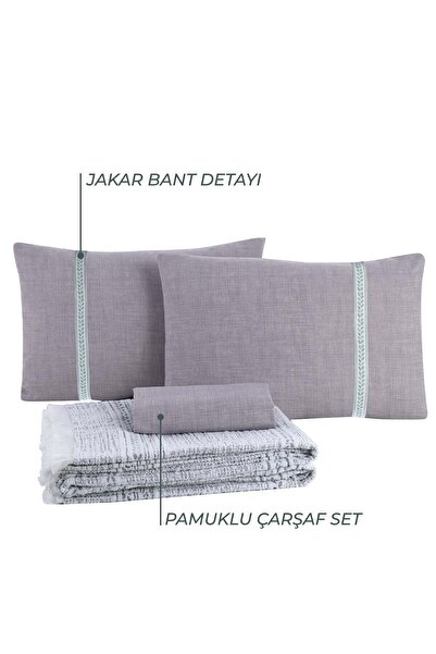 Elart Nish 4 сезони комплект постільної білизни для двоспального ліжка, 4 предмети, зелений