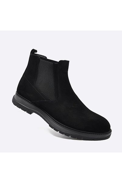 Fosco Men's Suede Boots 2603 911 - Black