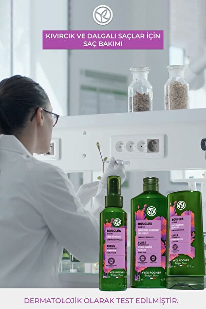 Yves Rocher Frizz Clarifying Shampoo For Curly Wavy Hair That Gives Curls A Natural Look eleg.2771