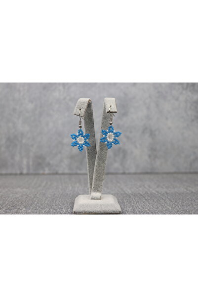 Handmadebygly Kum Boncuk Yıldız Küpe