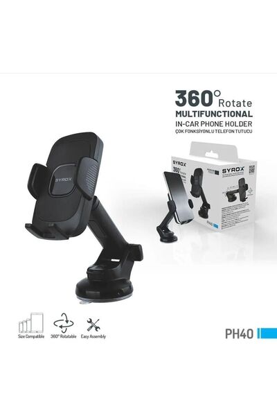 Syrox PH40 Çok Fonksiyonlu Telefon Tutucu Astakos