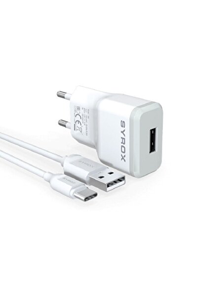 Syrox *yeni 2.0a Type-c Duvar Şarjı & Usb Kablo Seti Syx-j28